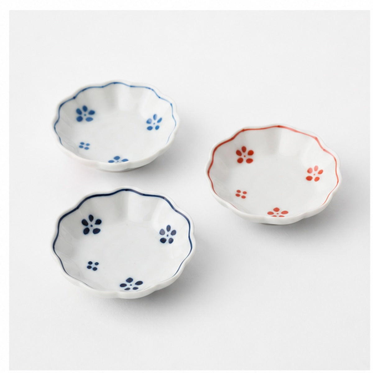 小花 薬味皿 三枚セット｜おしゃれ かわいい 食器 キッチン 普段使い プレゼント ギフト